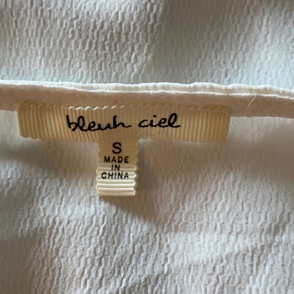 Bleuh Ciel + Button Blouse + White + Small - Picture 3 of 3